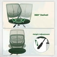 Homy Casa Adjustable Office Desk Chair, Upholstered Swivel Task Chair ...