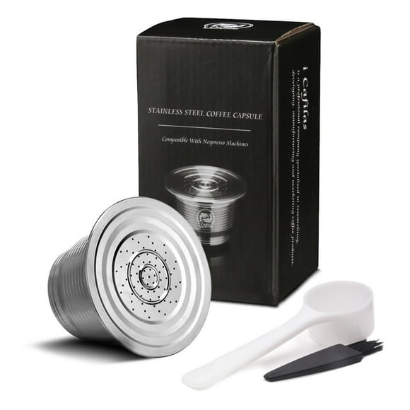 For Nespresso Steel Refillable Reusable Coffee Capsule Filter Pods AU E3T5