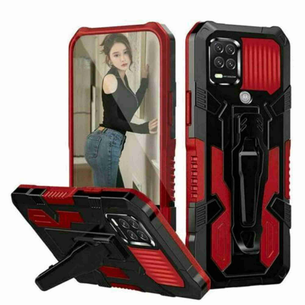 Dteck Belt Clip Holster Kickstand Case for Motorola Moto G Stylus 5G
