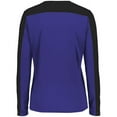 thumbnail image 5 of Holloway 223702.496.3XL Ladies Momentum Team Long Sleeve T-Shirt, Purple & Black - 3XL, 5 of 5