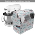 thumbnail image 2 of Italy Stand Mixer Cover, Repeated Style Gondolas with Male Gondoliers from Venice and Clouds, Kitchen Appliance Organizer Bag Cover with Pockets, 5 Quarts, Off White and Multicolor, by Ambesonne, 2 of 4