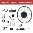 thumbnail image 4 of Electric Bike Conversion Kit, 48V 1000W 700C 28"/ 29" Front/Rear Wheel Electric Bicycle Hub Kit Dual Mode Controller w/LCD Display & PAS, 5-Speed Adjustment E-Bike Conversion Kit, 4 of 22