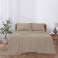 thumbnail image 3 of Modern Threads 3-Piece Solid Khaki Microfiber Bed Sheet Set,Twin, 3 of 5