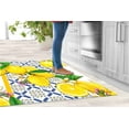 thumbnail image 3 of Lemon Rug, Summer Rug, Yellow Rugs, Modern Rug, Machine Washable Rug, Colorful Rug, Gift For Her, Indoor Rug, Kitchen Rug, Soft Rug, 2'x3' - 60x90 cm, 3 of 5