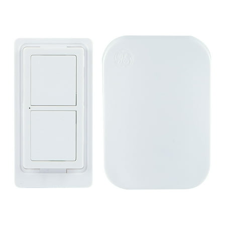 GE mySelectSmart Wireless Remote Control Switch, on/off, 1 Outlet, Ideal for Lamps & Indoor Lighting, No Wiring Needed, 36523, White