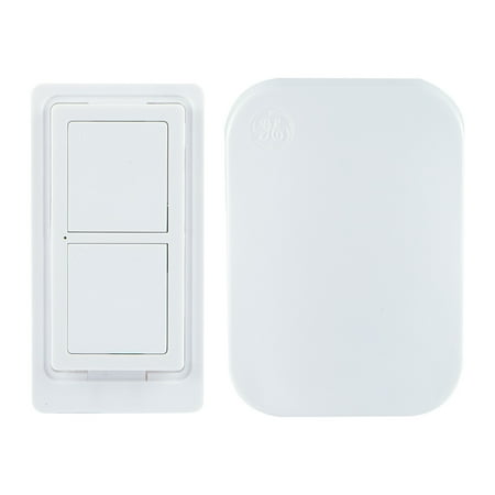 GE mySelectSmart Wireless Remote Control Switch, on/off, 1 Outlet, Ideal for Lamps & Indoor Lighting, No Wiring Needed, 36523, White
