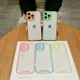 thumbnail image 3 of Transparent Night Light Neon Luminous Soft Phone Case for IPhone 16 15 Plus 11, iPhone 12 Pro Max, 3 of 7