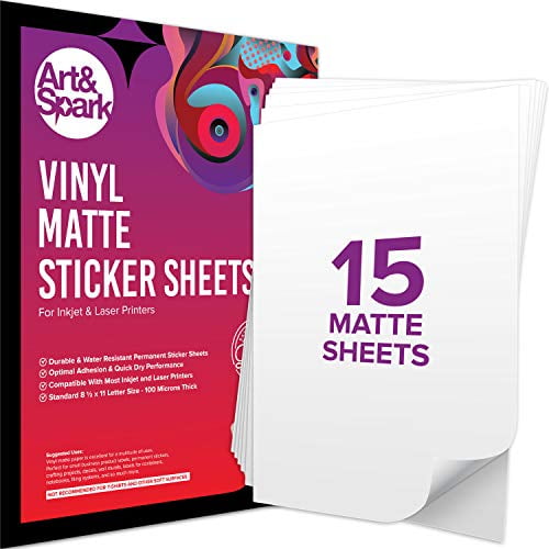 printable vinyl sticker paper for inkjet or laser printer