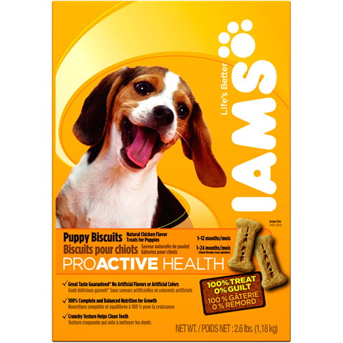 Iams Proactive Health Puppy Biscuits, Chicken Flavor, 2.6 Lbs ...