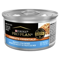 Purina Pro Plan Complete Essentials, Seafood Stew, Wet Cat Food, 3 oz Cans, 24 Pack