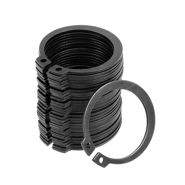 Unique Bargains 42.5mm External Circlips C-Clip Retaining Snap Rings 65Mn 30pcs
