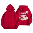 thumbnail image 3 of Bibifish Womens Hoodies Letter Floral Print Drawstring Hoodies With Pocket Oversized Fit Spring Fall Long Sleeve Stylish Pullover Tops For Ladies, 3 of 6