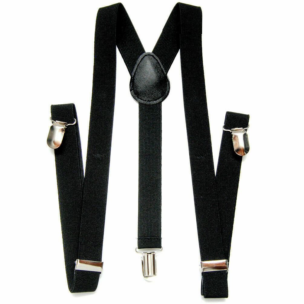 Kids Suspenders for Boys Girls 28 Years, 1 Inch Adjustable Elastic Y