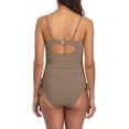 thumbnail image 3 of Charmo Ribbed One Piece Swimsuit for Women Tie Side High Cut Bathing Suits, 3 of 7