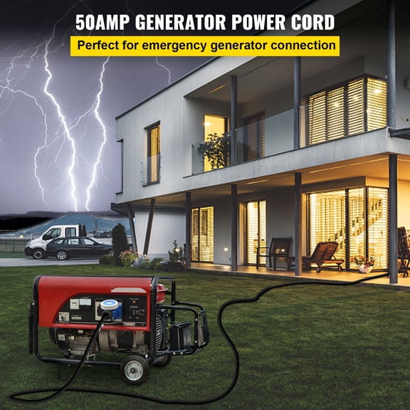 36 FT 50 Amp RV Extension Cord NEMA 14-50P to 14-50R, 26.5mm Wire Diameter Heavy Duty RV Power Cord for Trailer Motorhome Camper with Handles