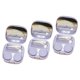 thumbnail image 2 of Estuche de lentes de contacto con espejo, paquete de 3, tamaño pequeño, resistente, para mujeres Púrpura, 2 of 9