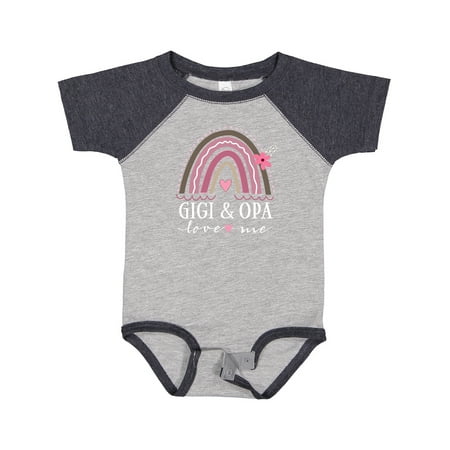 

Inktastic Gigi and Opa Love Me Rainbow Gift Baby Girl Bodysuit