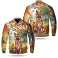 thumbnail image 3 of Hello Fall German Shepherd Football Welcome Autumn with Leaves Pumpkins All Over Print 3D Baseball Jacket Alsatian Dog Lover Gifts Bomber Jacket Softball - 00012, 3 of 6