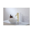 thumbnail image 3 of Elegant Lighting Victor Single Hole Single Handle Bathroom Faucet In Brushed Gold, 3 of 10