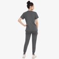 thumbnail image 2 of Set de exfoliantes médicos Eadflie para mujer, top con cuello en V y pantalones deportivos, 2 of 7