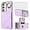 Purple, variant on Phone Case for Samsung Galaxy S23 Plus S23+ 5G Wallet Cover with Tempered Glass Screen Protector Ring Stand Credit Card Holder Cell S23plus 23S + S 23 23+ SM-S916U 6.6 inch Women Girls Purple
