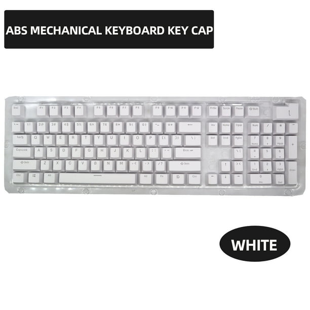 Reemplazo de teclas para juegos con retroiluminación colorida de 104 teclas Teclado mecánico