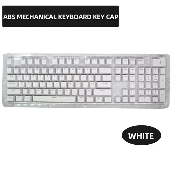 104 Key Backlit Keycap Set for Mechanical Keyboards, OEM Profile Double-Shot ABS, Anti-Wear Oil-Resistant, Replacement Gaming Keycaps