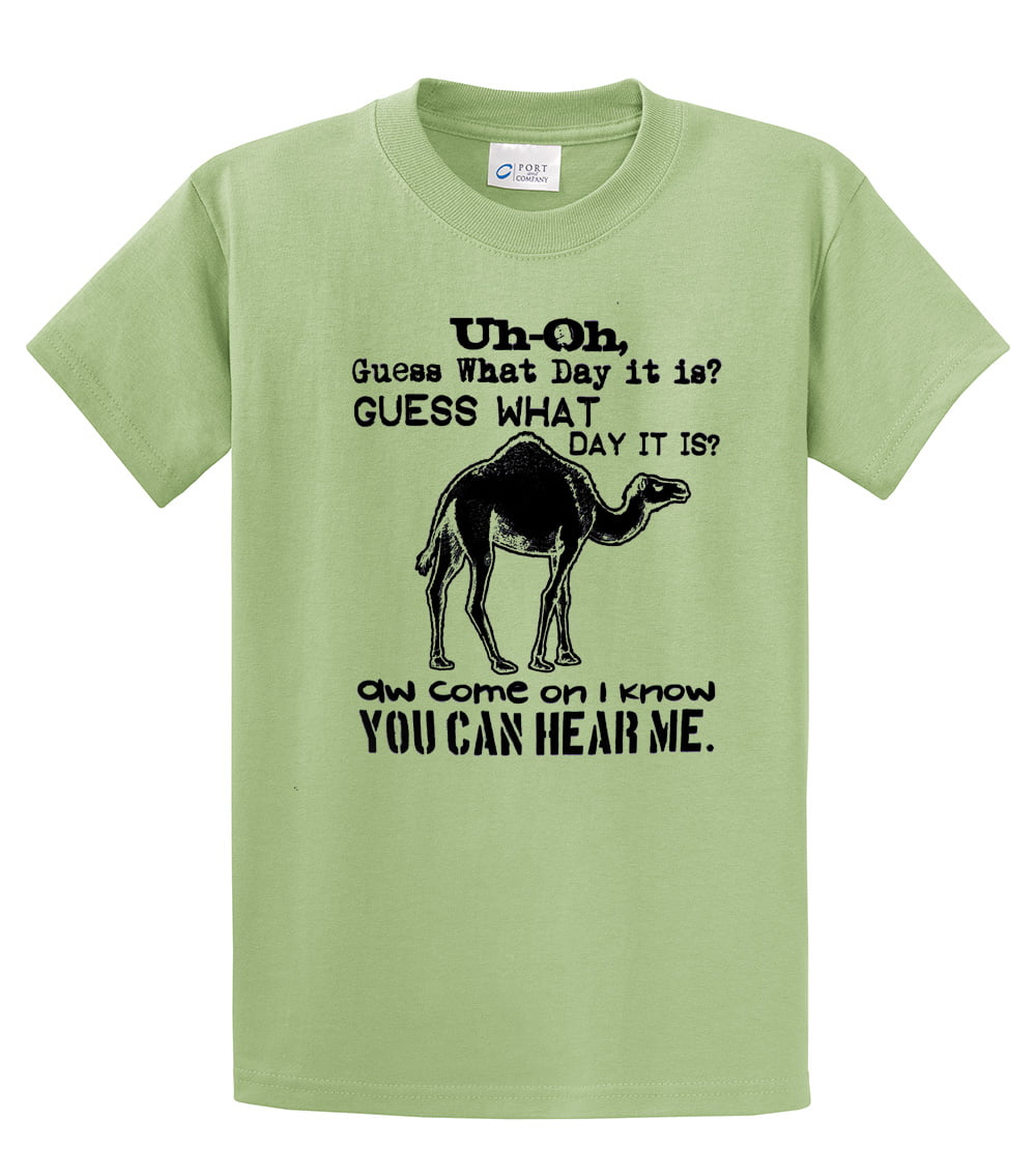 Hump DAAAY Camel Wednesday Middle of The Week Guess What Day It Is Mens Tshirt 