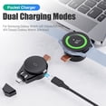 thumbnail image 5 of SIKAI Magnetic Wireless Charger for Samsung Galaxy Watch 8 7 6 5 4 Ultra, Portable USB-C Travel Charger with 90° Rotatable Swivel Type-c Interface, Multi-Angle Cordless Charging Dock, 5 of 9