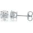thumbnail image 2 of Arista 3/4 Carat T.W. Round White Diamond Women's Stud Earrings in Sterling Silver (I-J, I2-I3), 2 of 2