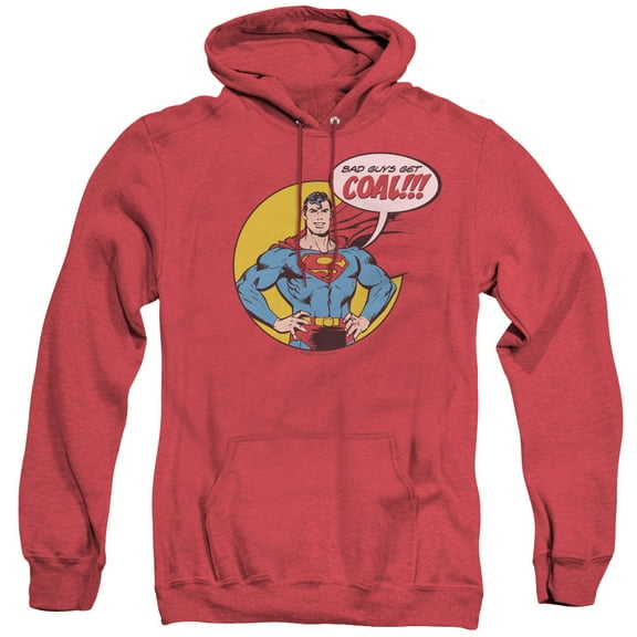 DC Comics Coal Adult Heather Hoodie Sweatshirt Red