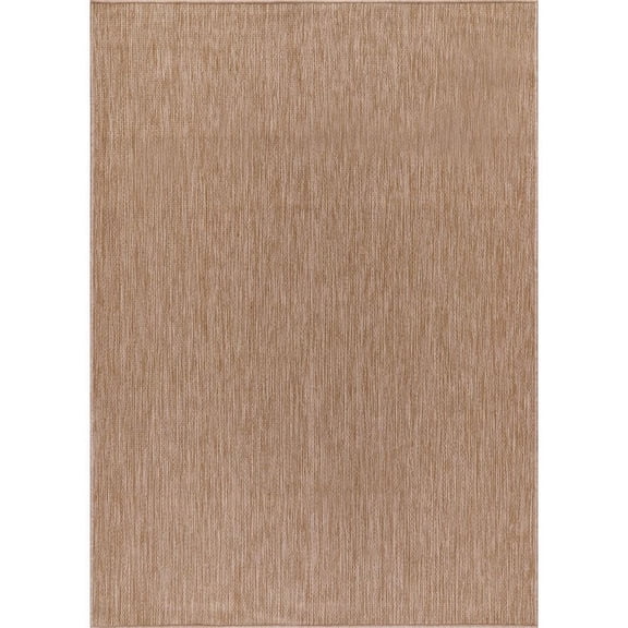 8 X 10 Jute Aloha Washable Solid Indoor Outdoor Area Rug