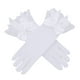 thumbnail image 5 of Guantes de mujer para disfraces, multifunción, elegantes, con lazo de encaje, decoración, festivos. Blanco, 5 of 9