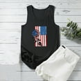 thumbnail image 4 of Débardeurs d'Été Sans Manches pour Femmes à Col Ras du Cou, Imprimé Étoiles et Rayures, Chandails du 4 Juillet, Blouse Décontractée Ample, T-Shirt, 4 of 5