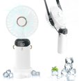 thumbnail image 1 of Ventilador personal portátil, ventilador de cuello colgante 90 ajustable, funciona con pilas recargables 5000 mah [11-20 horas de trabajo], pequeño ventilador de escritorio 5 engranajes para oficina, 1 of 5