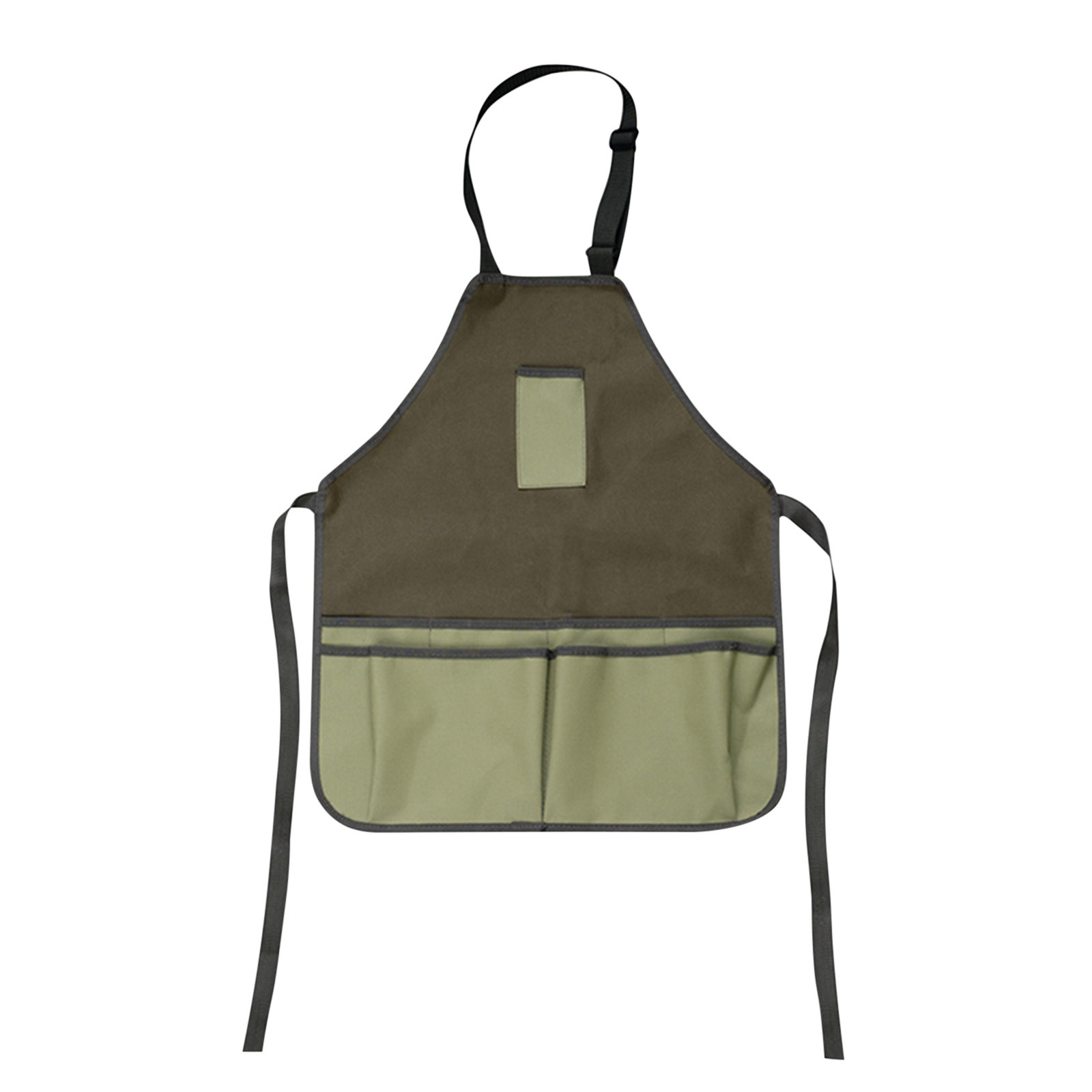 lulshou Garden Apron, Oxford Cloth Work Apron With Pockets, Tool Apron