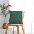 thumbnail image 5 of Pofeuu Watermelon Print Double-sided plush pillowcase Square Throw Pillow Covers Pillows Cover for Living Room Bedroom Sofa Couch Cushion Cover（No pillow core）-18"x18", 5 of 7