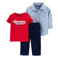 thumbnail image 2 of Carter's Ensemble Pantalon 3 Pcs pour Bébé Garçon, Bleu, 12m, 2 of 3