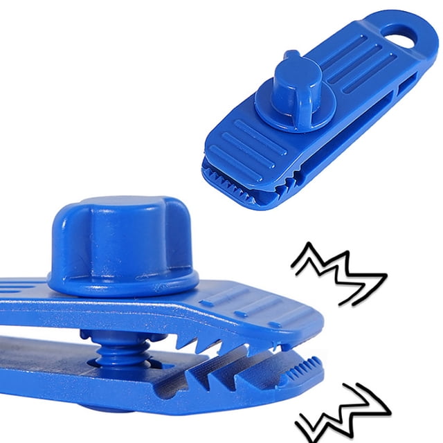 Dvkptbk Clip de Tente 5 Pcs Réutilisable pour Bâche de Tente, Pince à Boucle, Outil de Camping Robuste & Randonnée