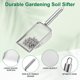 thumbnail image 2 of Uxcell 2-Pack Criba de Suelo de Jardinería, Criba de Arena de Acero Inoxidable de 4/6 mm con Mango Redondo de Acero Inoxidable [Tono Plateado], 2 of 6