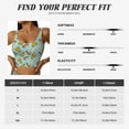 thumbnail image 5 of Rateoe Hot Dog Pizza Print Womens' Sports Bras Scoop Neck Sports Vest- Padded U Back Seamless High Impact Support-Large, 5 of 8
