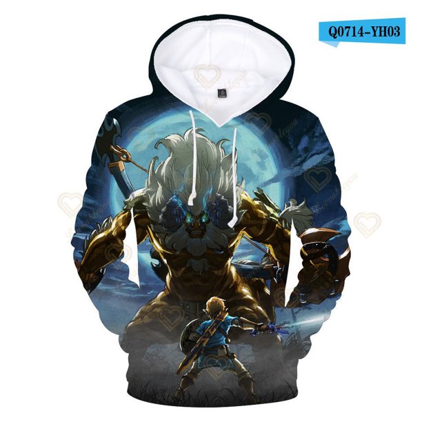 Sudadera con capucha de Zelda para hombre, ropa con estampado 3D de Zelda, lágrimas del Reino, jerséis Harajuku, niños y niñas xuanjing unisex