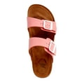 thumbnail image 2 of Time and Tru Women's Two-Band Footbed Slides, 2 of 6