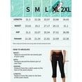thumbnail image 2 of Charmo V Slit Swim Pants for Womens High Waistband Capris Pants Swim Surfing Leggings with Pockets UPF 50+, 2 of 6