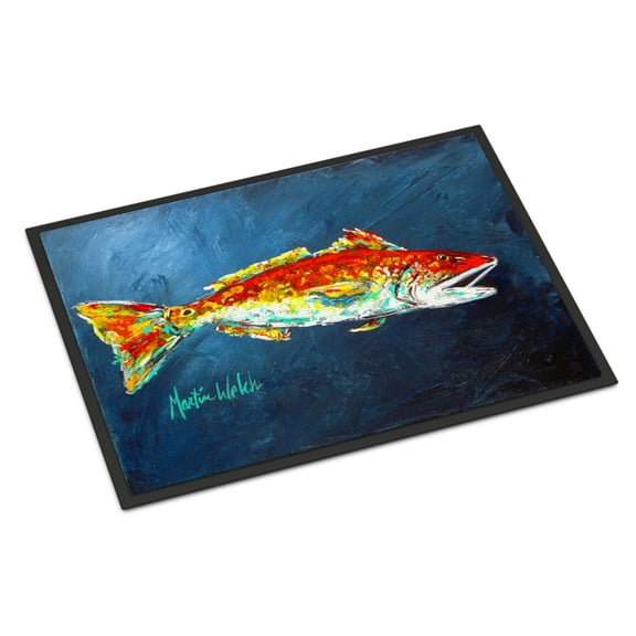 Fish - Red Fish Red for Jarett Door Mat Doormat