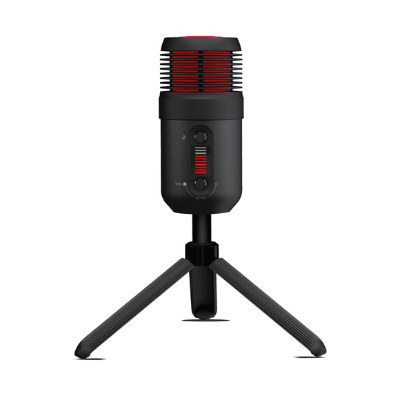 USB Microphone for PC, RGB Gaming Desktop Microphone Condenser Mic with Tripod Stand for Streaming, Studio Recording, Podcast, Computer Cardioid Condenser mic Compatible with Flexible Boom Arm Stand