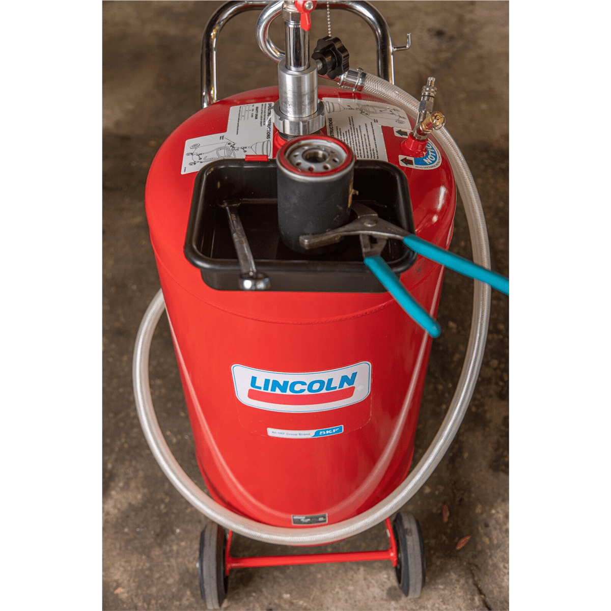 Lincoln Industrial 3635 25 Gallon Used Fluid Drain
