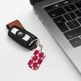 thumbnail image 6 of Goofa Tulips Flowers Printed Rectangular Metal Keychain Bag Charm Floral Charm for Purse Keys Metal Keyring Gift for Women Accessories, 6 of 7