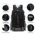 thumbnail image 3 of Mochila impermeable 50l para senderismo Negra, 3 of 5