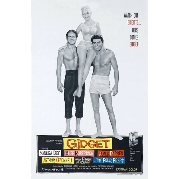 Gidget Poster 24inx36in Art Poster 24x36 Unframed, Age: Adults, Rectangle Poster Time